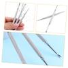 Beatifufu 3pcs Cuticle Cleaners Dual-ended Manicure Dead Skin Forks for Nail under Nail Cleaning Tool for Healthy view 2