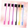Beatifufu 4pcs Double-head Eyebrow Brush Comb Grooming Tool for Women Girls Smooth Polished Edges Gentle Material Dual Purpose Brush Comb Random Color view 2