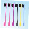 Beatifufu 4pcs Double-head Eyebrow Brush Comb Grooming Tool for Women Girls Smooth Polished Edges Gentle Material Dual Purpose Brush Comb Random Color view 3