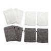Beatifufu 10pcs Makeup Gloves Soft Microfiber Face Cleaning Mitts for Exfoliating Daily Skin Care Comfortable and Skin-friendly Includes White and Gray-black Gloves view 1