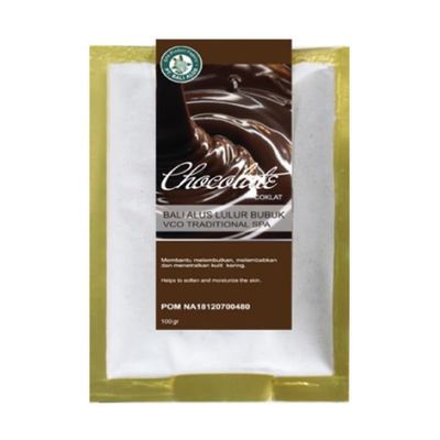 Bali Alus Lulur Bubuk Powder Scrub Chocolate VCA Traditional SPA, 100 gram (Pack of 2)