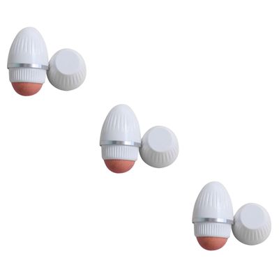 WOONEKY 3pcs Volcanic Face Roller Oil Absorbing Roller for Oily Skin Compact Beauty Tool for Makeup Freshness Elegant Design Easy Storage