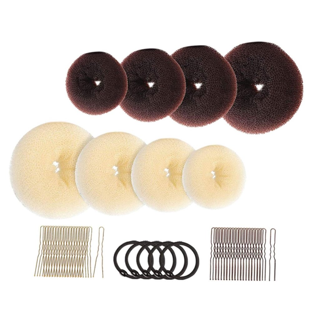 Beatifufu Hair Accessories for Girls Bun Holder for Hair Bun Makers Women Hairstyle Tool Donut