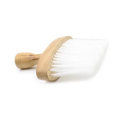 SOESFOUFU Wooden Handle Hair Salon Brush for Hair Cutting for Barber Shops and Home Use for Neck and Ear Dusting