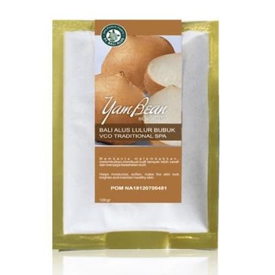 Bali Alus Lulur Bubuk Powder Scrub Bengkuang Yam Bean VCA Traditional SPA, 100 gram (Pack of 2)