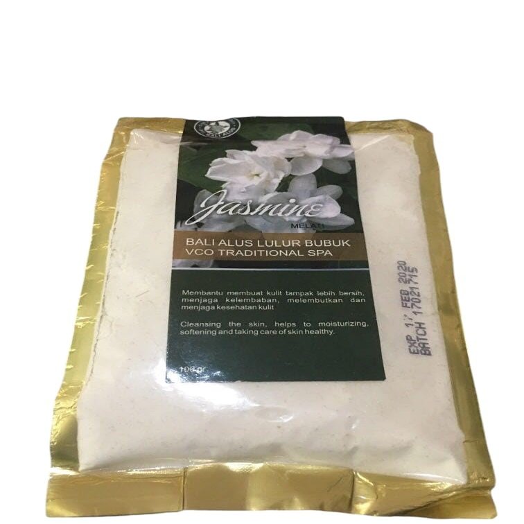 Bali Alus Lulur Bubuk Powder Scrub Jasmine VCA Traditional SPA, 100 gram (Pack of 2)