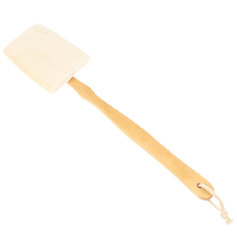 SOESFOUFU Loofah Bath Brush Long Handled Body Exfoliator Brush Shower Puff for Sponges Soft Bristles Comfortable Cleaning