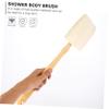 SOESFOUFU Loofah Bath Brush Long Handled Body Exfoliator Brush Shower Puff for Sponges Soft Bristles Comfortable Cleaning view 2