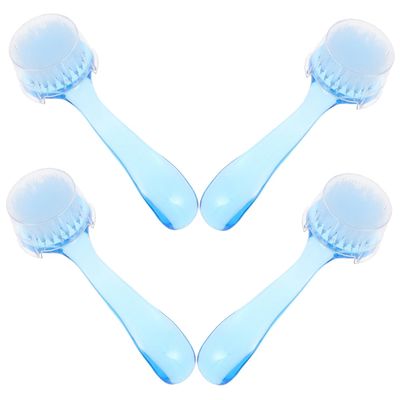 Anneome 4pcs Nail Cleaning Brush Ergonomic Brushes for Manicure Pedicure for Fingernail Toenail Care Lightweight Design for Easy Travel for Removing Dirt and Dust