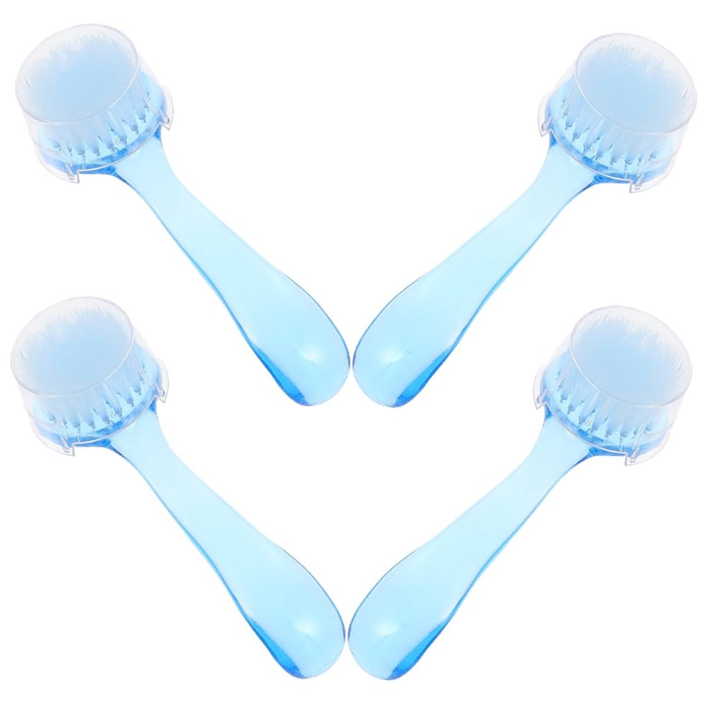 Anneome 4pcs Nail Cleaning Brush Ergonomic Brushes for Manicure Pedicure for Fingernail Toenail Care Lightweight Design for Easy Travel for Removing Dirt and Dust