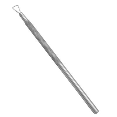 Cuticle Pusher Dual Sided Shaped Double Ended Cuticle Pusher Remover Cleaner Sharp Edge (Single)
