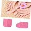 MERRYHAPY Paraffin Wax Mitts and Foot Straps Cloth Warmth Retaining Gloves for Manicure 2 Pairs Pink view 2