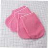 MERRYHAPY Paraffin Wax Mitts and Foot Straps Cloth Warmth Retaining Gloves for Manicure 2 Pairs Pink view 4