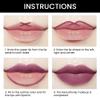 BINGBRUSH 3Pcs Double Ended More Mauve Berry Blush Matte Lip Liner and Lipstick Makeup Combo Set for Women,Lipliner 24 Hours Original Waterproof Long Lasting Lip Stains Pencil Kit Set view 4