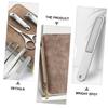 SOESFOUFU Stainless Steel Nail Clipper Set Manicure Kit with Toe Nail File for Adults for Home and Professional Use Stylish Storage Bag Included view 2