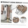 SOESFOUFU Stainless Steel Nail Clipper Set Manicure Kit with Toe Nail File for Adults for Home and Professional Use Stylish Storage Bag Included view 3