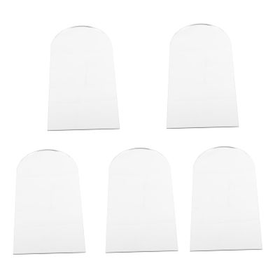 Anneome DIY Makeup Mirror Accessories 5pcs Acrylic Irregular Shaped Silver Decor Mirror
