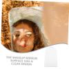 Anneome DIY Makeup Mirror Accessories 5pcs Acrylic Irregular Shaped Silver Decor Mirror view 3