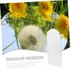 Anneome DIY Makeup Mirror Accessories 5pcs Acrylic Irregular Shaped Silver Decor Mirror view 4