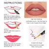 BINGBRUSH 6Pcs Double Ended Rose Wine Nude Brown Plum Purple Red Matte Lip Liner and Lipstick Makeup Combo Set for Women,Lipliner 24 Hours Original Waterproof Long Lasting Lip Stains Pencil Kit Set view 3