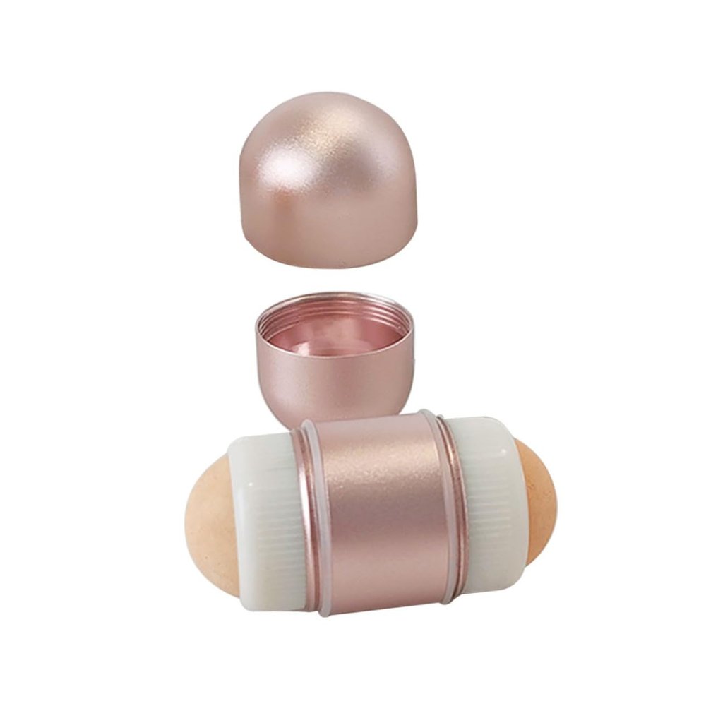 SOESFOUFU Oil-absorbing Volcanic Roller Stick for Oily Skin Control Mini Facial Massager Dual Heads Portable and Lightweight Design for Go Use