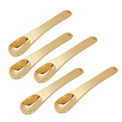 COLLBATH 5pcs Eye Cream Alternative Zinc Spoon for Eye Massage Tool Makeup Removal