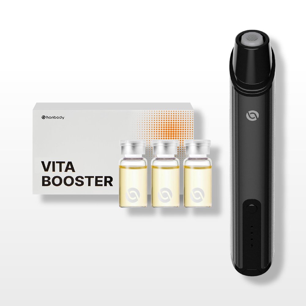 Honbody Reedle Fotenshot Glass Glow Skin Device Kit with Infusing Serum 3ea Korean Skincare-Vita Booster Set