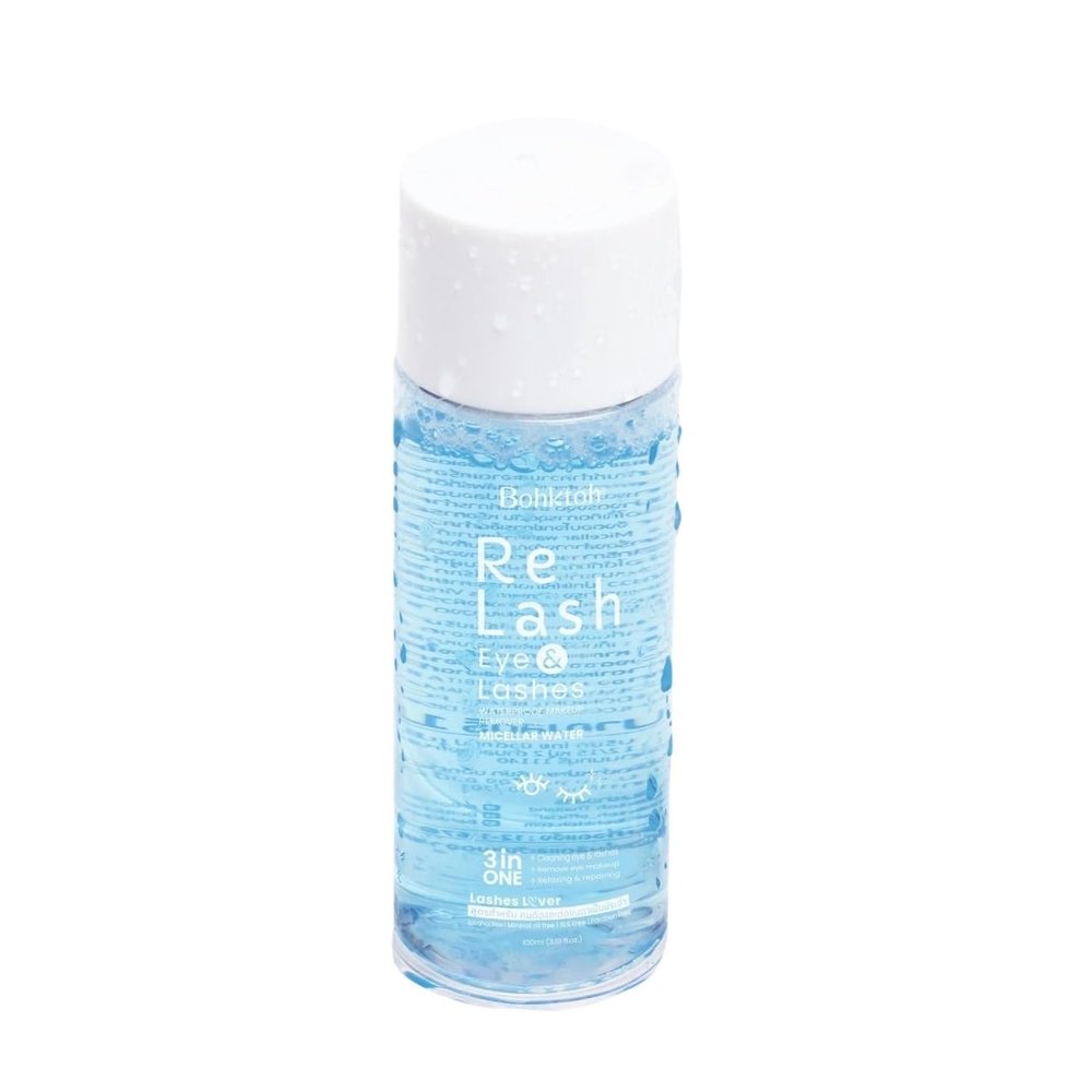 LashesLoverxBohktoh Relash Eye&lashes Waterproof Makeup Remover Micellar Water 100g
