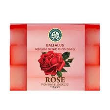 Bali Alus Natural Scrub Sirih Bar Soap Rose, 110 gram (Pack of 2)