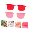 Beatifufu 4pcs Silicone Wax Melting Bowls Non-stick Folding Containers for Hair Removal Beauty Care Random Colors for Hard Wax Beans and Easy Cleaning view 2