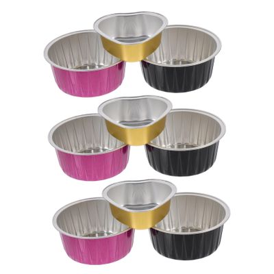 NOLITOY 6pcs Aluminum Wax Melting Bowls High Temperature Resistant Simple Design for Hair Removal and Beauty Care Reusable Wax Bowls for Waxing Supplies Convenient and Portable