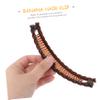 WOONEKY 18pcs Resin Banana Hair Clip Hair Ponytail Holder Creative Clips for Women Girls Non-slip Styling view 3