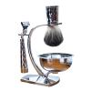 Magyfosia Shaving Kit for Men,Include 3-Layer Safety Razor,Badger Hair Shaving Brush an Bowl,Unique Gift for Men Him Stocking Stuffers view 1