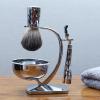 Magyfosia Shaving Kit for Men,Include 3-Layer Safety Razor,Badger Hair Shaving Brush an Bowl,Unique Gift for Men Him Stocking Stuffers view 3