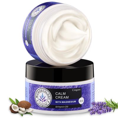APLEFBE 2025 Updated Magnesium Cream for Sleep: Nighttime Magnesium Lotion, Deep Hydration, Skin Care for Kid, Men, Women (Lavender)2PC