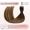 AGMITY Human Hair Extensions Tape in 18 inches 20pcs 50g/pack Chocolate Brown Mixed Honey Blonde Weft Skin Invisible Thick Hair Tape in Extensions(18 inches #T4-P27-4) view 2