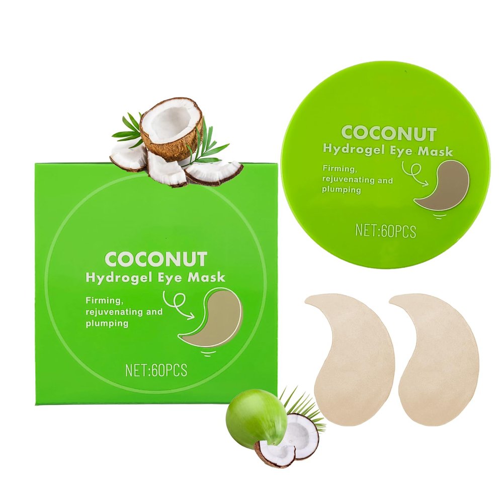 Elitzia Under Eye Mask Smoothes Out Wrinkles Fine Lines Hydrogel Eye Patches Firming Rejuvenating Plumping Coconut Anti Aging Under Eye Patches Reduce Dark Circles ETXJ230503