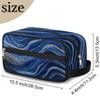 Ourtheme Travel Toiletry Bag for Women Men, Art Dots Pattern Foldable Dopp Kit Water Resistant Shaving Bag for Toiletries Cosmetics Traveling Organizer view 2