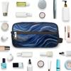 Ourtheme Travel Toiletry Bag for Women Men, Art Dots Pattern Foldable Dopp Kit Water Resistant Shaving Bag for Toiletries Cosmetics Traveling Organizer view 4