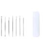 7-in-1 Stainless Steel Blackhead Removal Set, 7-Piece Storage Bag, Blackhead Remover; Skin Care Tools Facial Acne/Pimple Popper kit (7pcs/Set with White case) view 1