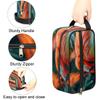 Ourtheme Travel Toiletry Bag for Women Men, Flamingos Pattern Foldable Dopp Kit Water Resistant Shaving Bag for Toiletries Cosmetics Traveling Organizer view 3