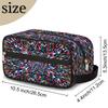 Ourtheme Travel Toiletry Bag for Women Men, Art Colorful Geometry Foldable Dopp Kit Water Resistant Shaving Bag for Toiletries Cosmetics Traveling Organizer view 2