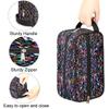 Ourtheme Travel Toiletry Bag for Women Men, Art Colorful Geometry Foldable Dopp Kit Water Resistant Shaving Bag for Toiletries Cosmetics Traveling Organizer view 3