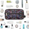 Ourtheme Travel Toiletry Bag for Women Men, Art Colorful Geometry Foldable Dopp Kit Water Resistant Shaving Bag for Toiletries Cosmetics Traveling Organizer view 4