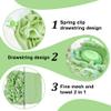 2 in 1 Bath Loofah Sponges, 2PCS Washcloth Loofahs Combo with Drawstrings, Bath Ball Towel Loofah for Cleansing and Smooth Skin view 3