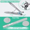 6 Pcs Stainless Steel Ear Spoon Nail Clippers Pedicure Nail Art Tool Kit Professional Nail Clipper Sets for Daily Use view 2