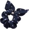 10pcs Bunny Ears Ring Tie Scrunchie, Elastic Hair Rope For Women, Ponytail Holder Hair Band Headband, Elastic Hair Bands With Tail Ribbon(black) view 1