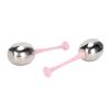 Pack of 2 Facial Ice Balls, Stainless Steel Facial Massage, Reduces Puffiness, Eliminates Fine Lines, Ice Balls for Facial Care (Pink Handle) view 2