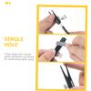 ASAKKURA Shape Pencil Sharpener -Shaped Slots for Eyebrow and Brow Pencils Compact and Portable Tool for Home and School Use view 3