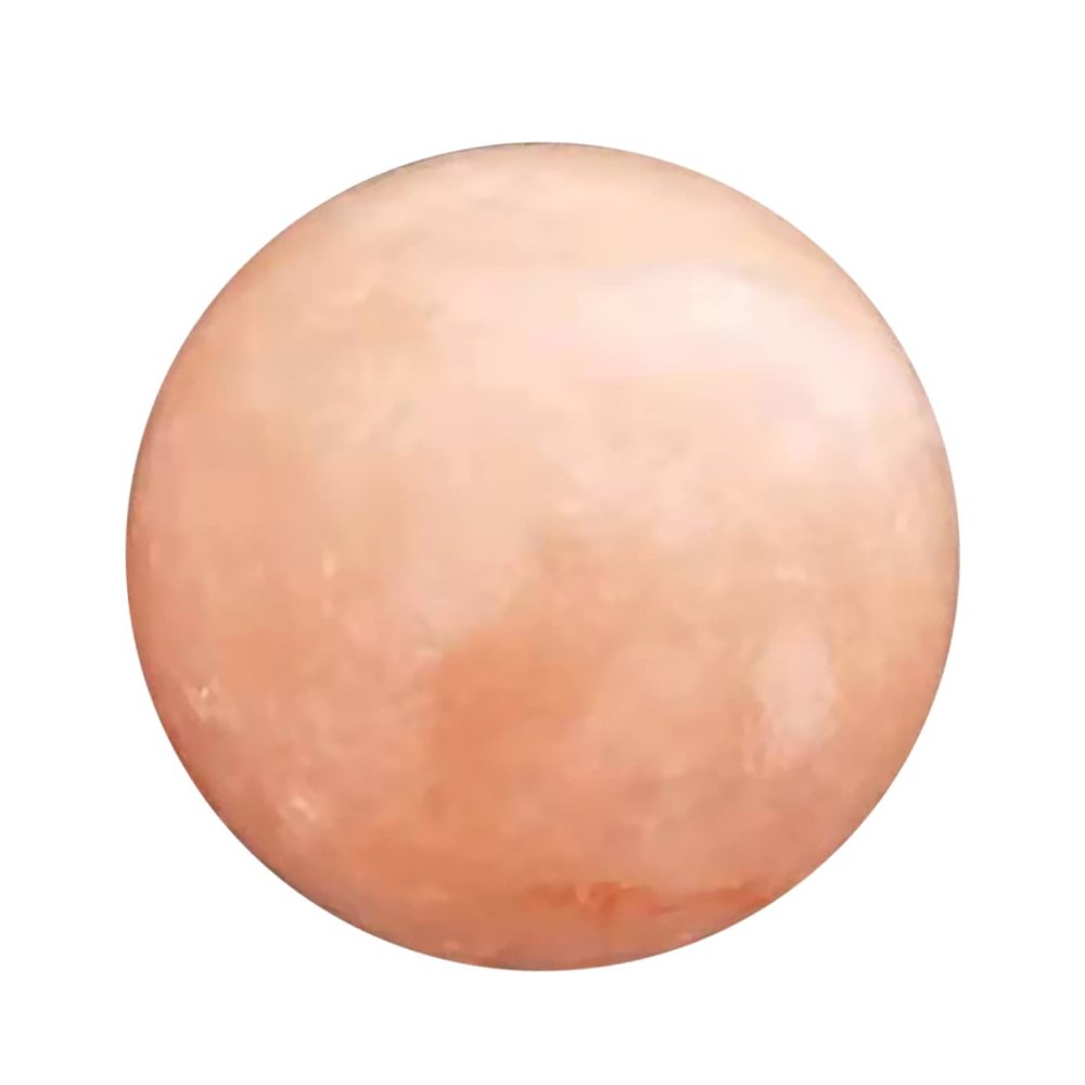 ASAKKURA Natural Crystal Ball Salt Soap Massage Ball for Spa Bath Exfoliating Stone with Natural Salt Minerals for Smooth Skin Care